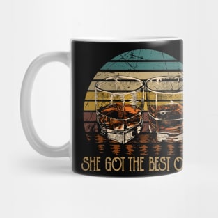 She Got The Best Of Me Country Music Whiskey Glasses Mug